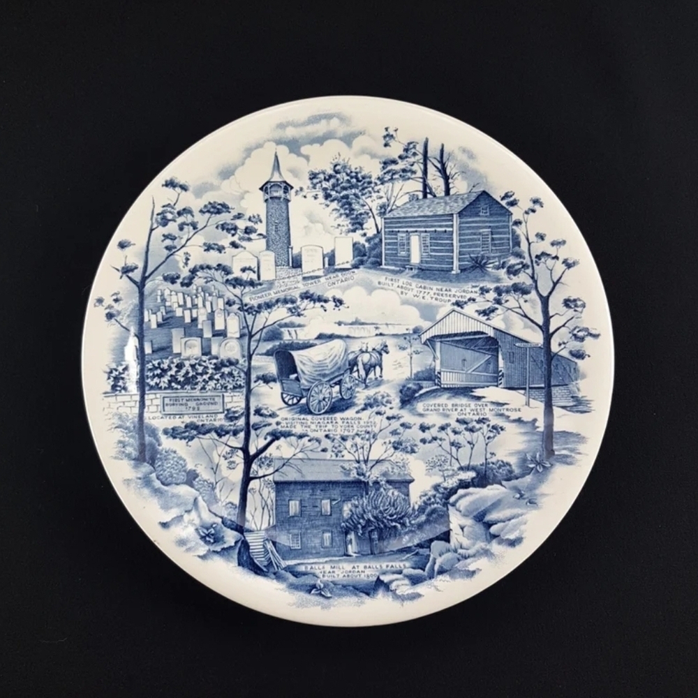 Johnson Bros Ironstone Dinner Plate, Made for the Pennsylvania German Folklore